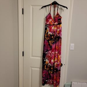 Express, size small, tie halter maxi dress, flowy cotton, lots of colors